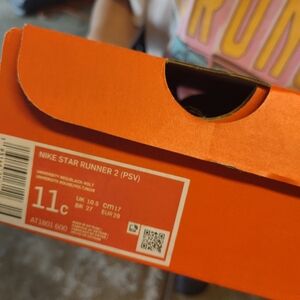 Nike Star Runner 2 Kids Sneakers - Red and Black 11c